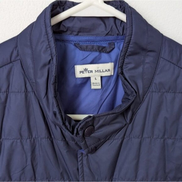 Peter Millar Blue Quilted Vest, Large - Picture 3 of 5